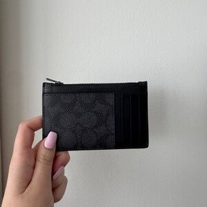 Black Coach Card Holder